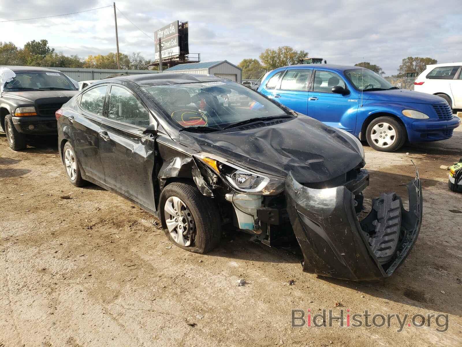 Photo KMHDH4AE1GU517057 - HYUNDAI ELANTRA 2016