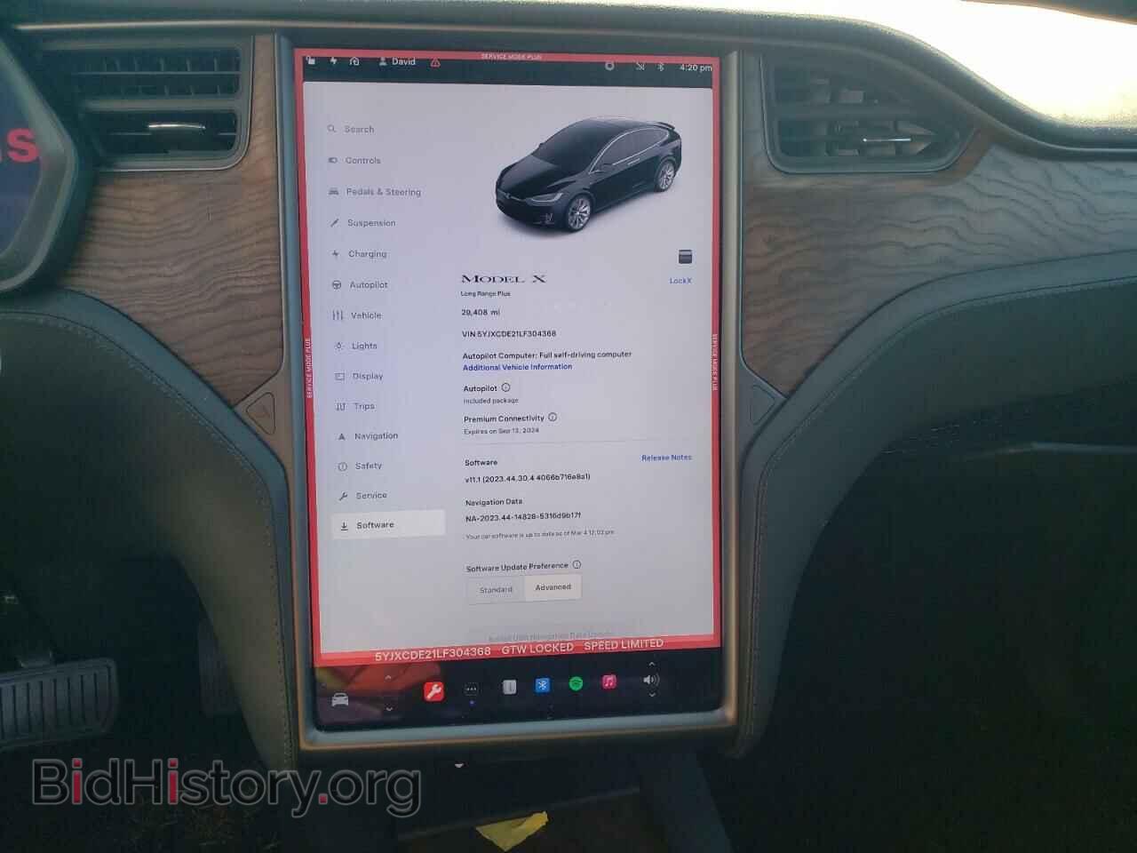 2020 TESLA MODEL X - VIN: 5YJXCDE21LF304368 - Photo 9