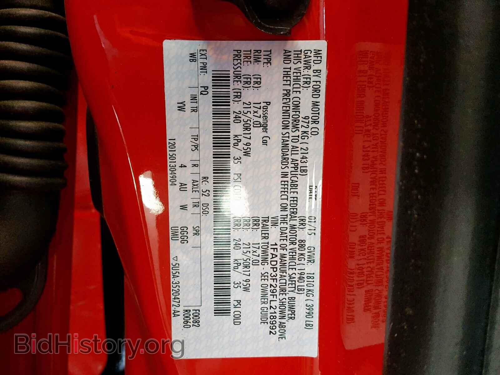2015 FORD FOCUS - VIN: 1FADP3F29FL218992 - Photo 10