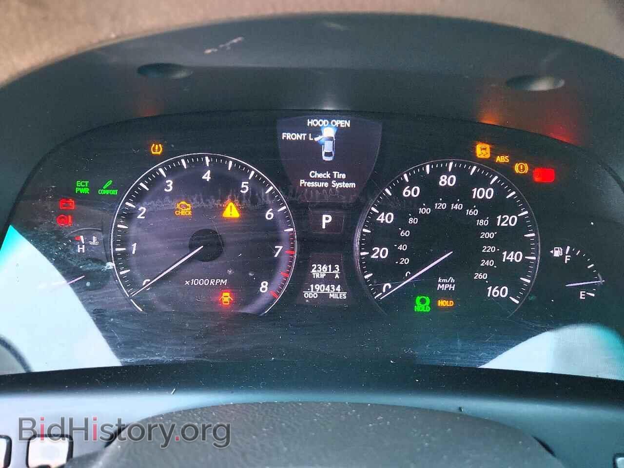2007 LEXUS LS460 - VIN: JTHGL46F175018365 - Фото 9