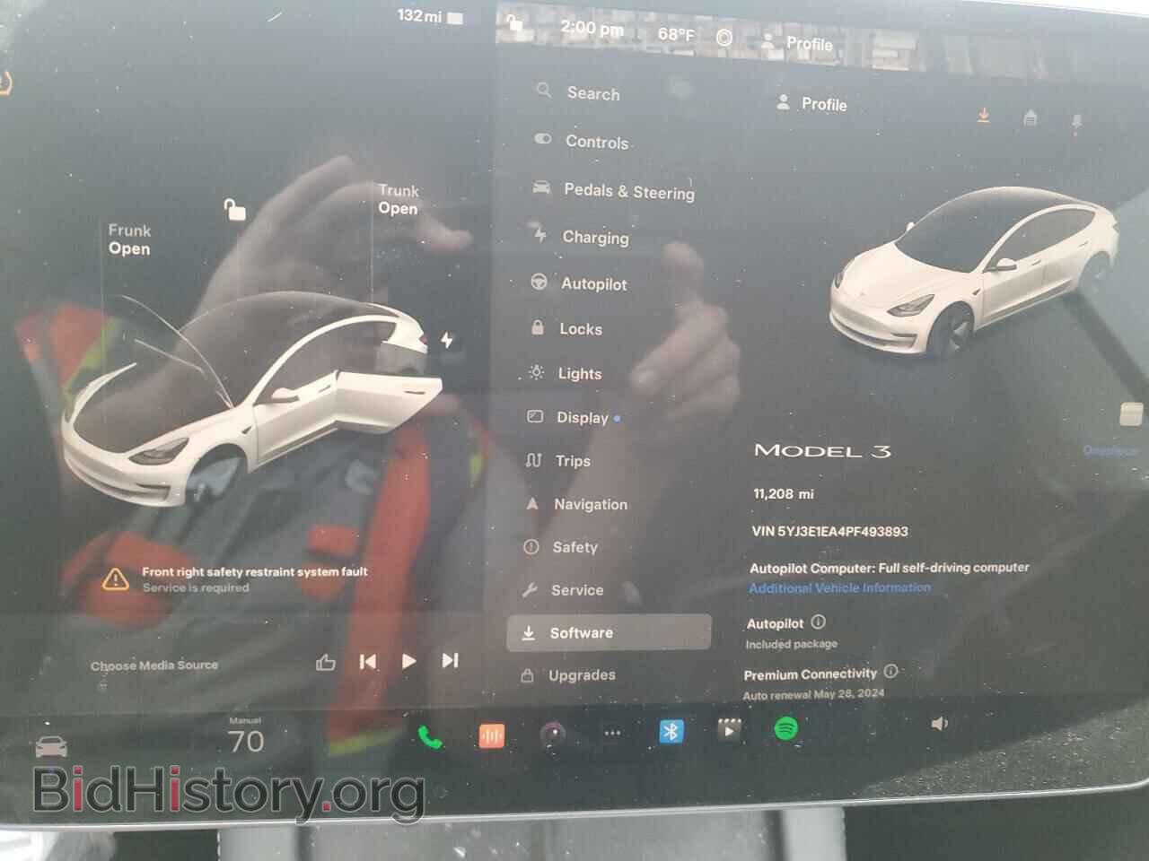 2023 TESLA MODEL 3 - VIN: 5YJ3E1EA4PF493893 - Photo 9