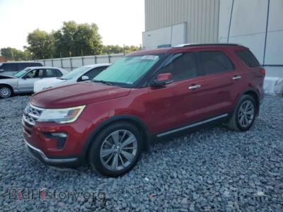 2018 Ford EXPLORER Limited, красный — VIN 1FM5K7F86JGB85102, Copart