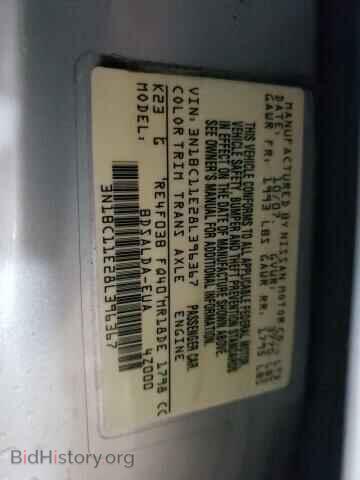 2008 NISSAN VERSA - VIN: 3N1BC11E28L396367 - Фото 10