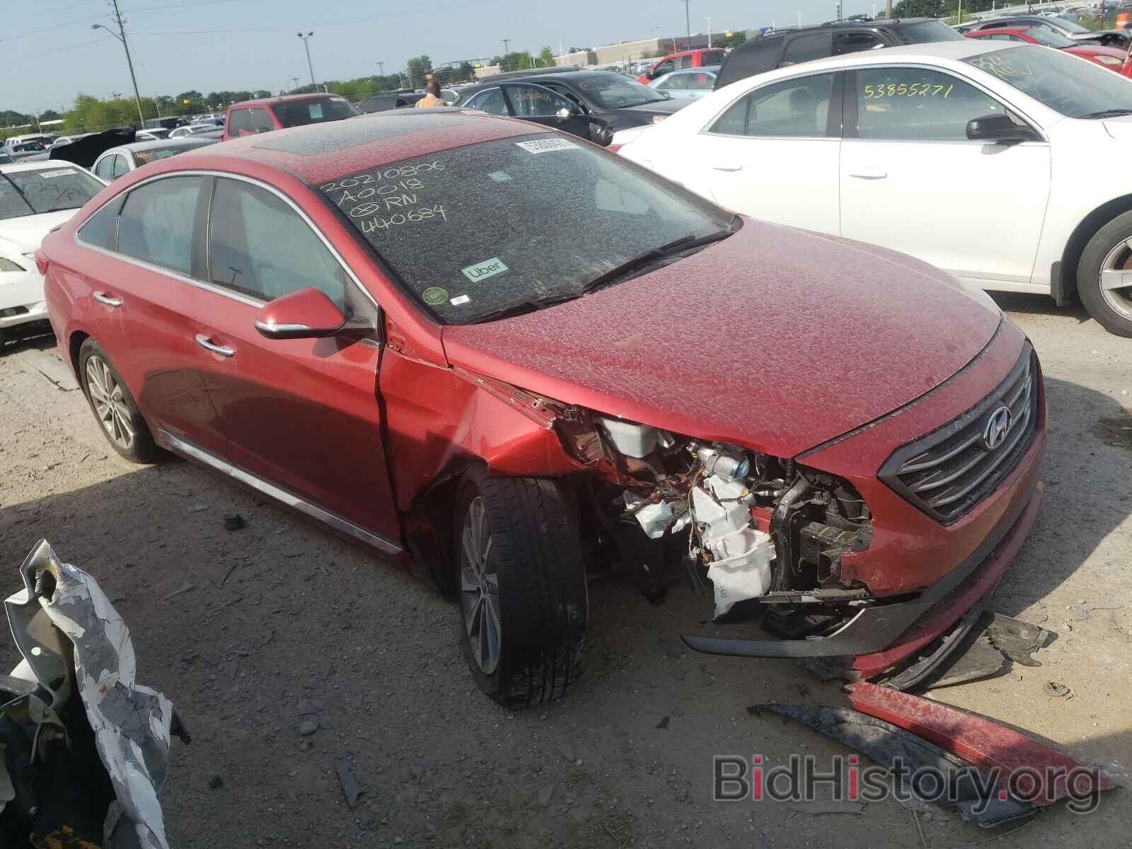 Photo 5NPE34AFXHH440684 - HYUNDAI SONATA 2017