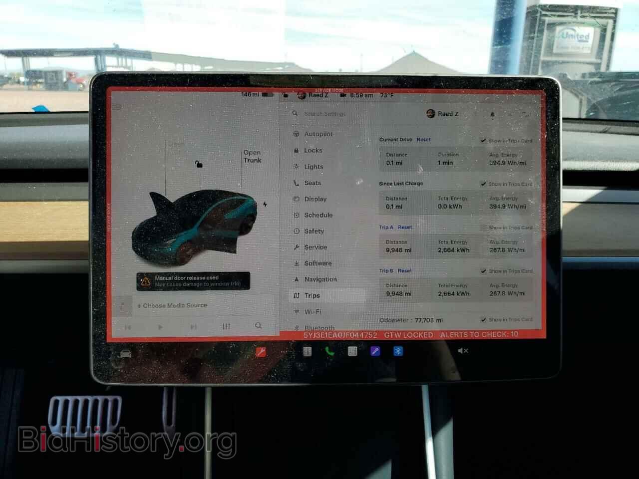 2018 TESLA MODEL 3 - VIN: 5YJ3E1EA0JF044752 - Photo 9