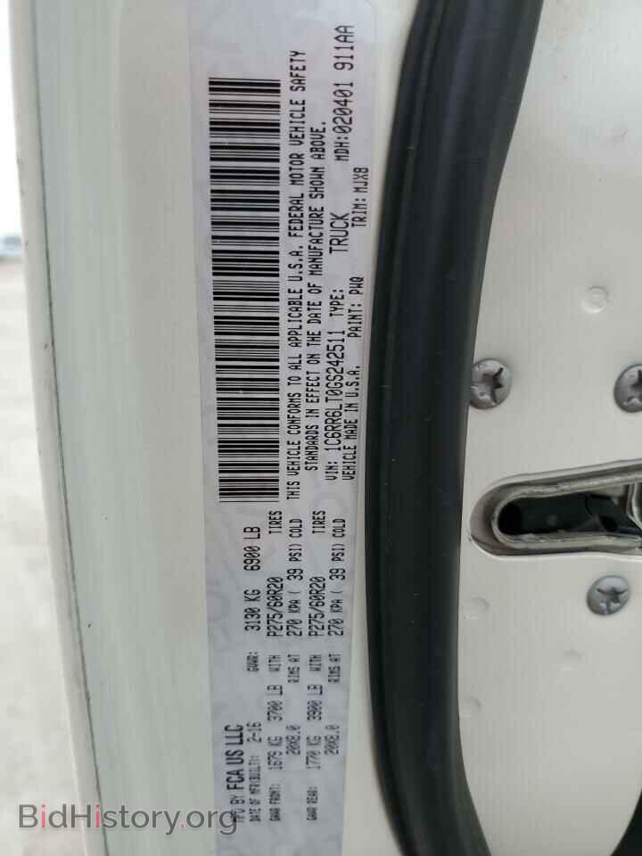 2016 RAM 1500 - VIN: 1C6RR6LT0GS242511 - Фото 12