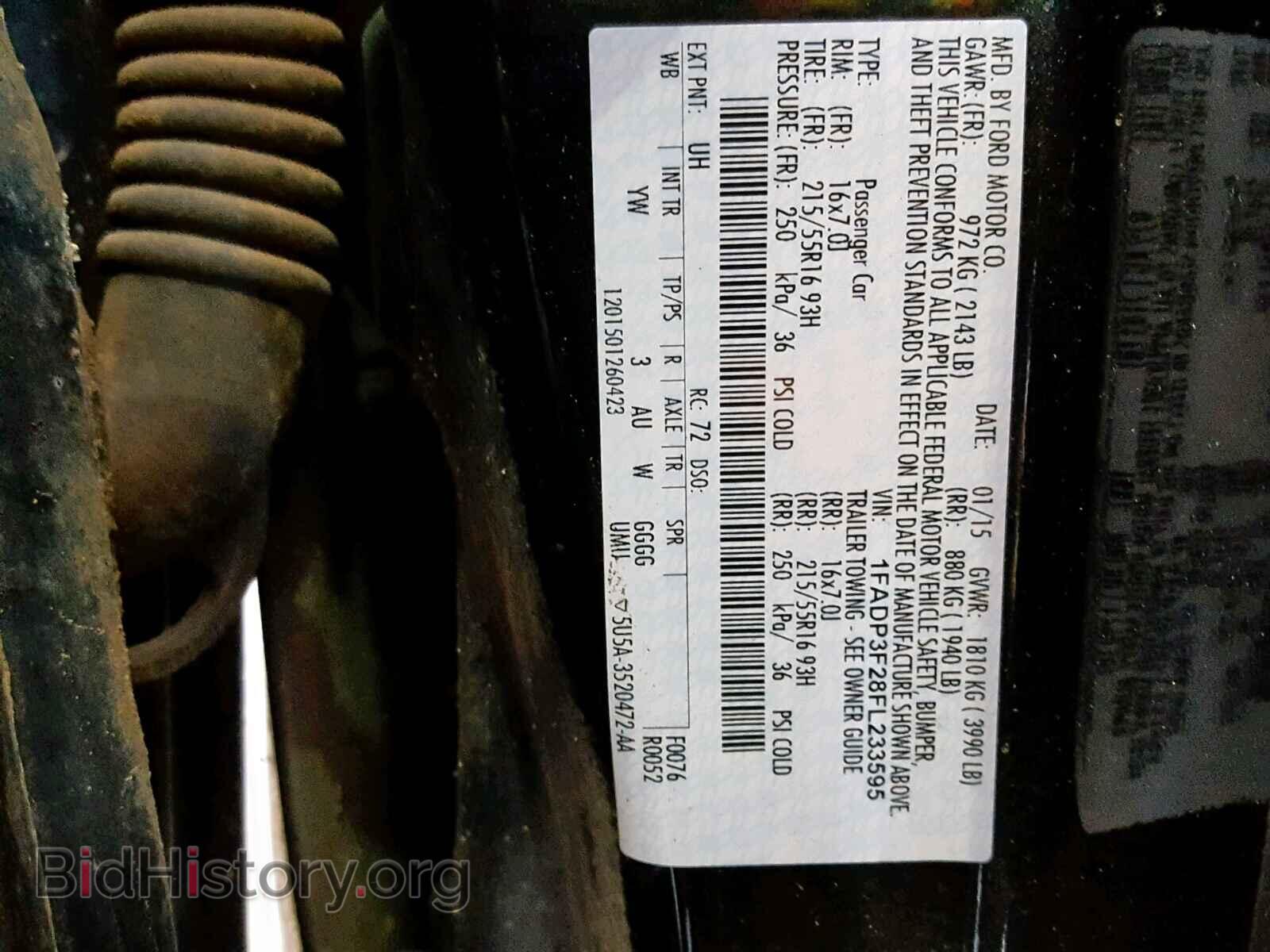 2015 FORD FOCUS SE - VIN: 1FADP3F28FL233595 - Фото 10