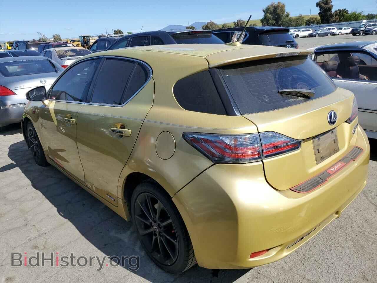 2011 LEXUS CT 200 - VIN: JTHKD5BH6B2045415 - Фото 2