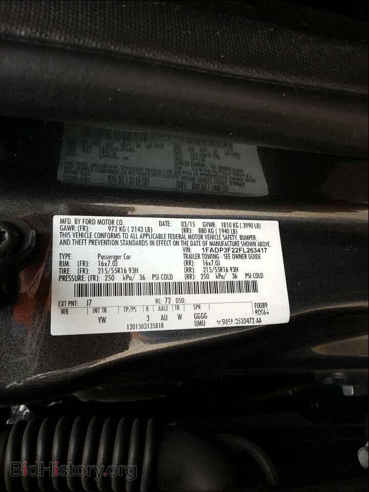 2015 FORD FOCUS - VIN: 1FADP3F22FL263417 - Photo 10