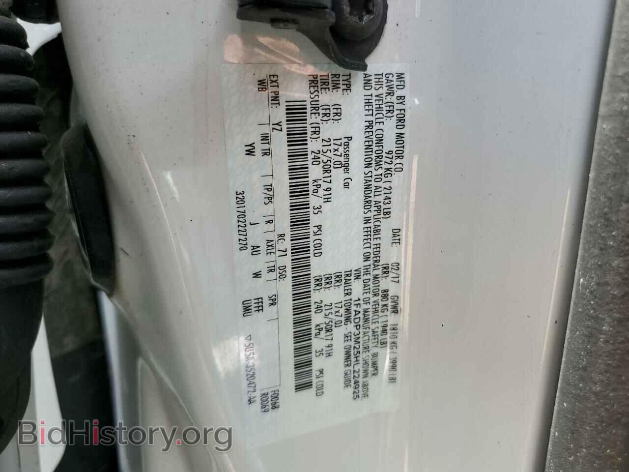 2017 FORD FOCUS - VIN: 1FADP3M25HL224925 - Фото 12