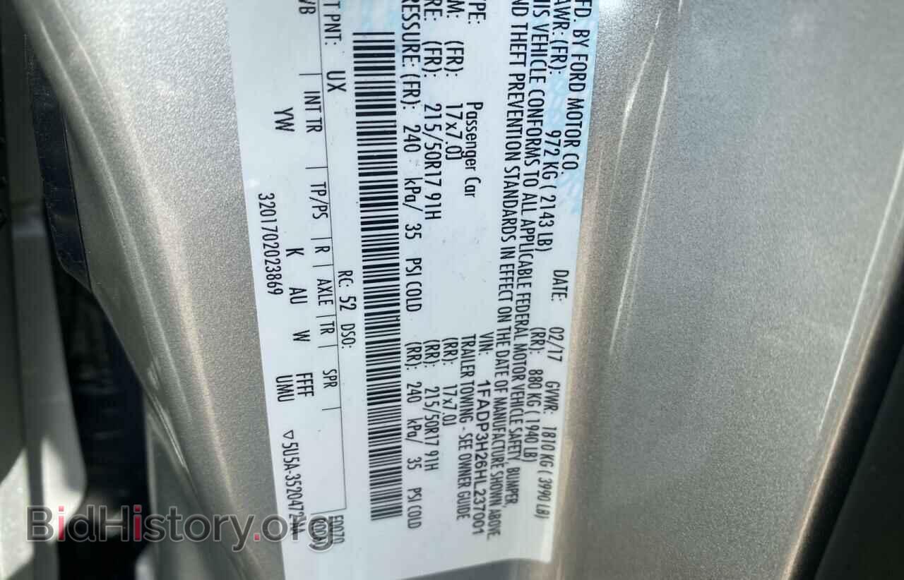 2017 FORD FOCUS - VIN: 1FADP3H26HL237001 - Фото 10