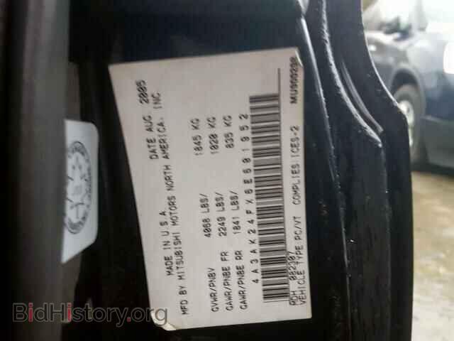 2006 MITSUBISHI ECLIPSE - VIN: 4A3AK24FX6E601952 - Фото 10