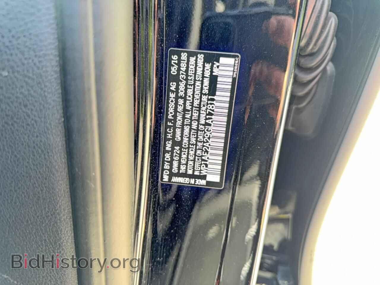 2016 PORSCHE CAYENNE - VIN: WP1AE2A29GLA17811 - Фото 10