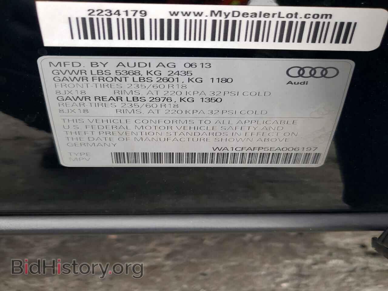 2014 AUDI Q5 - VIN: WA1CFAFP5EA006197 - Photo 12