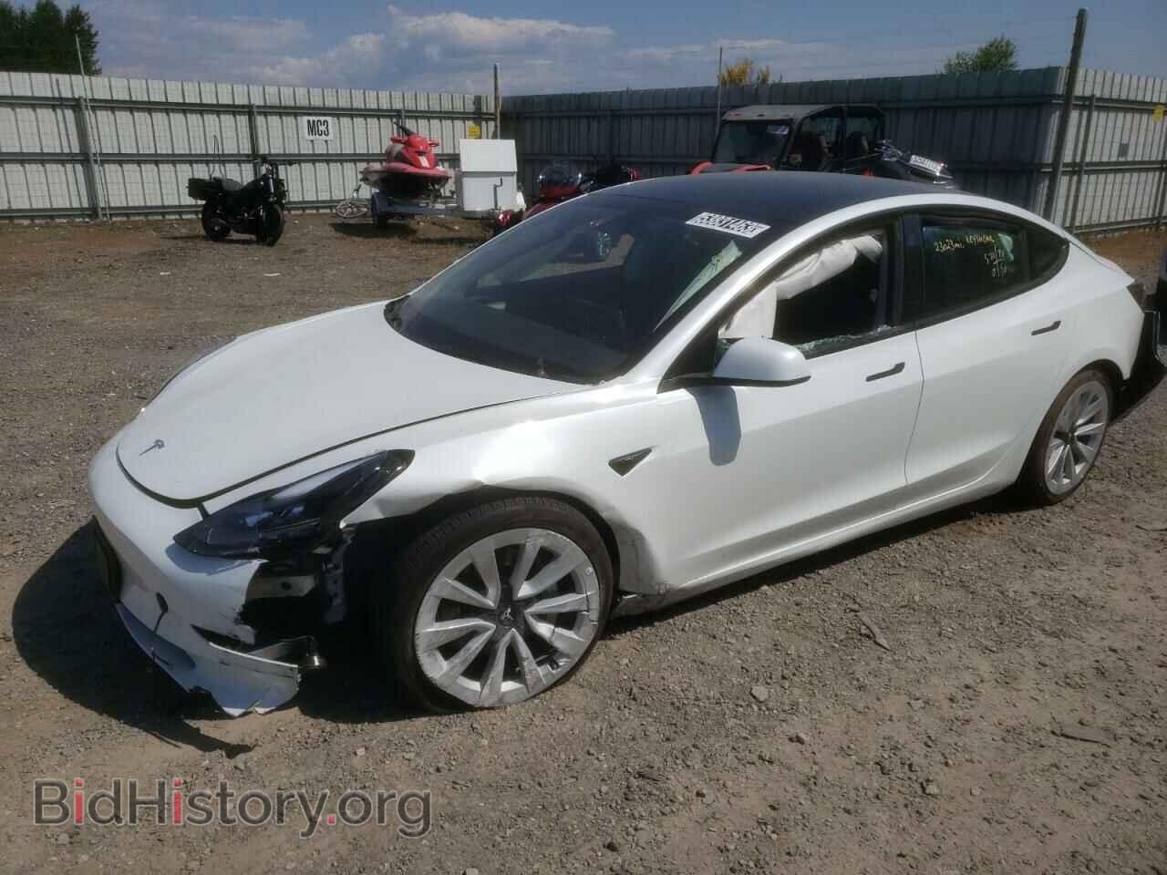 Photo 5YJ3E1EA7NF370876 - TESLA MODEL 3 2022
