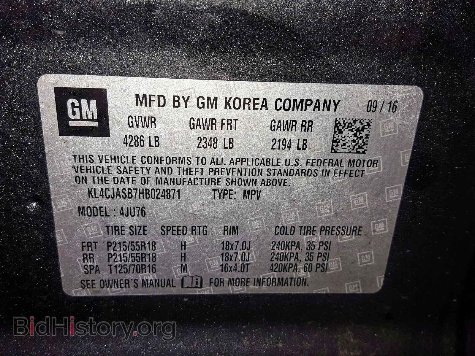 2017 BUICK ENCORE PRE - VIN: KL4CJASB7HB024871 - Photo 10