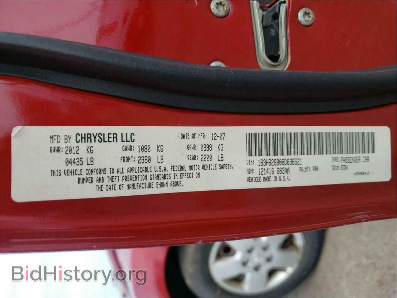 2008 DODGE CALIBER - VIN: 1B3HB28B08D636521 - Photo 10