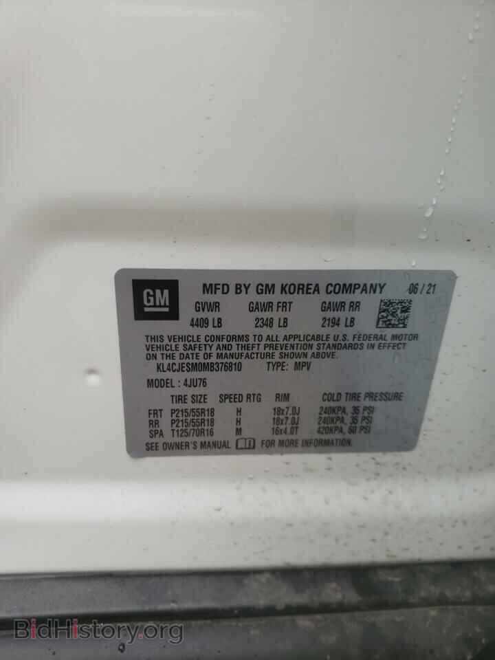 2021 BUICK ENCORE - VIN: KL4CJESM0MB376810 - Фото 10