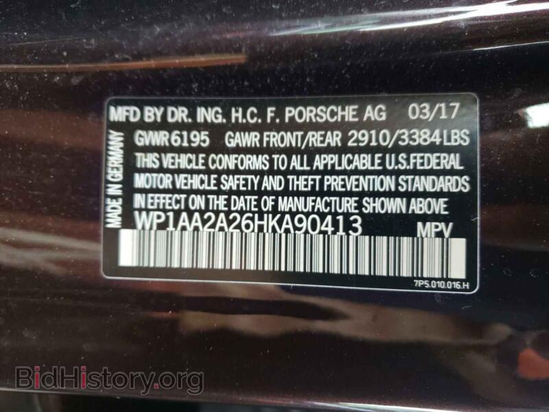 2017 Porsche CAYENNE (VIN WP1AA2A26HKA90413) — photo 10 of 10