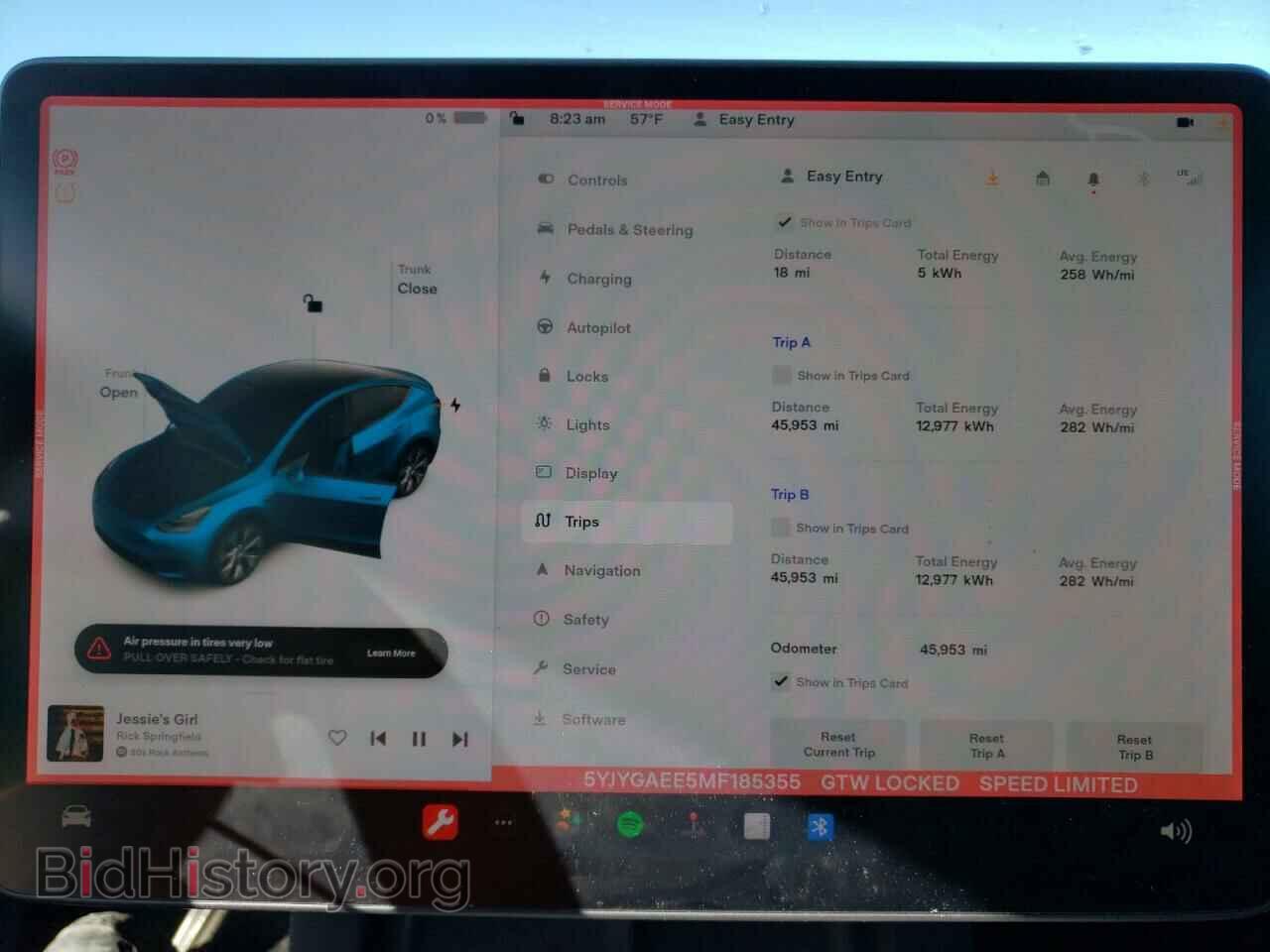 2021 TESLA MODEL Y - VIN: 5YJYGAEE5MF185355 - Фото 9