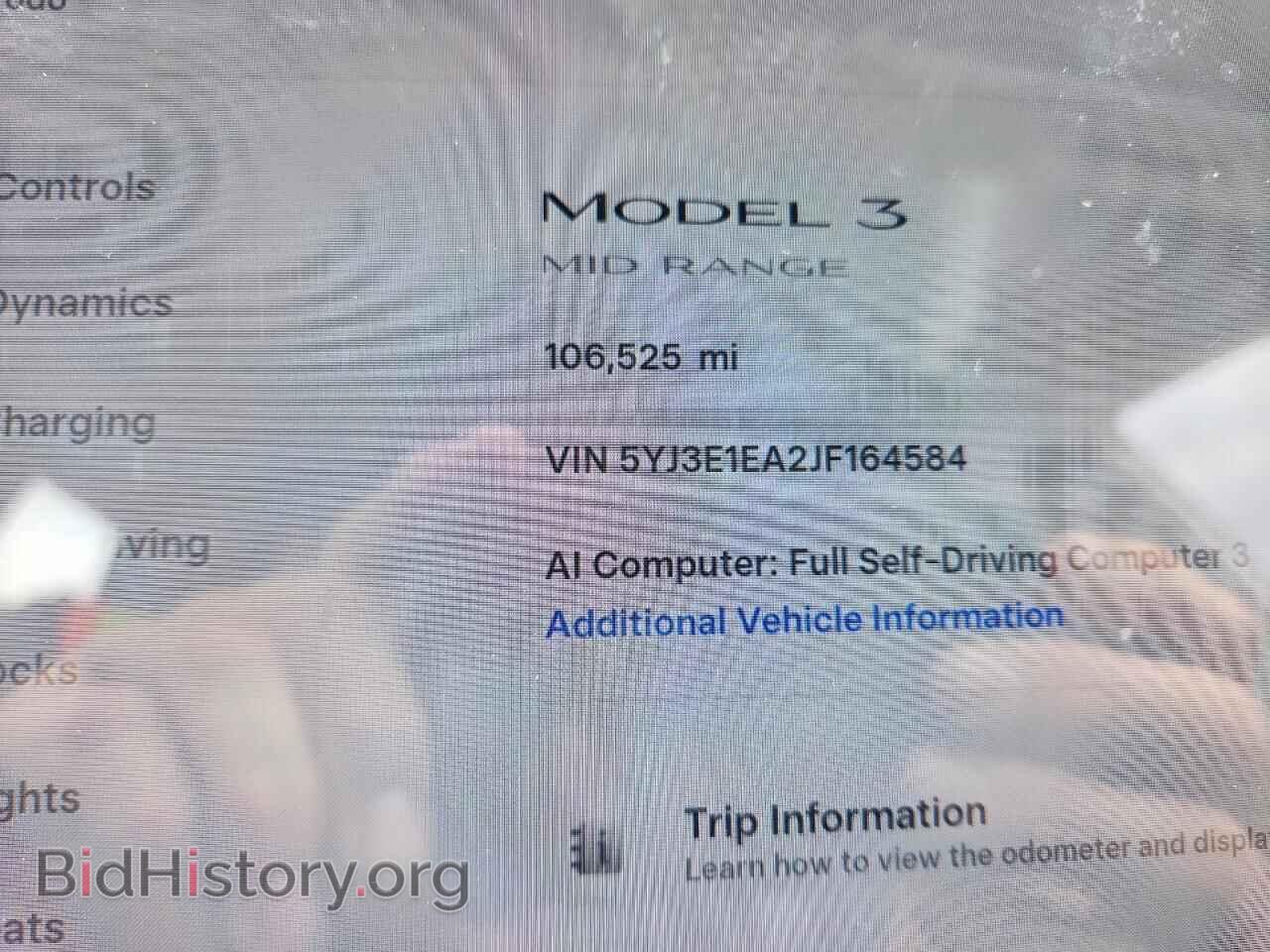 2018 TESLA MODEL 3 - VIN: 5YJ3E1EA2JF164584 - Photo 9