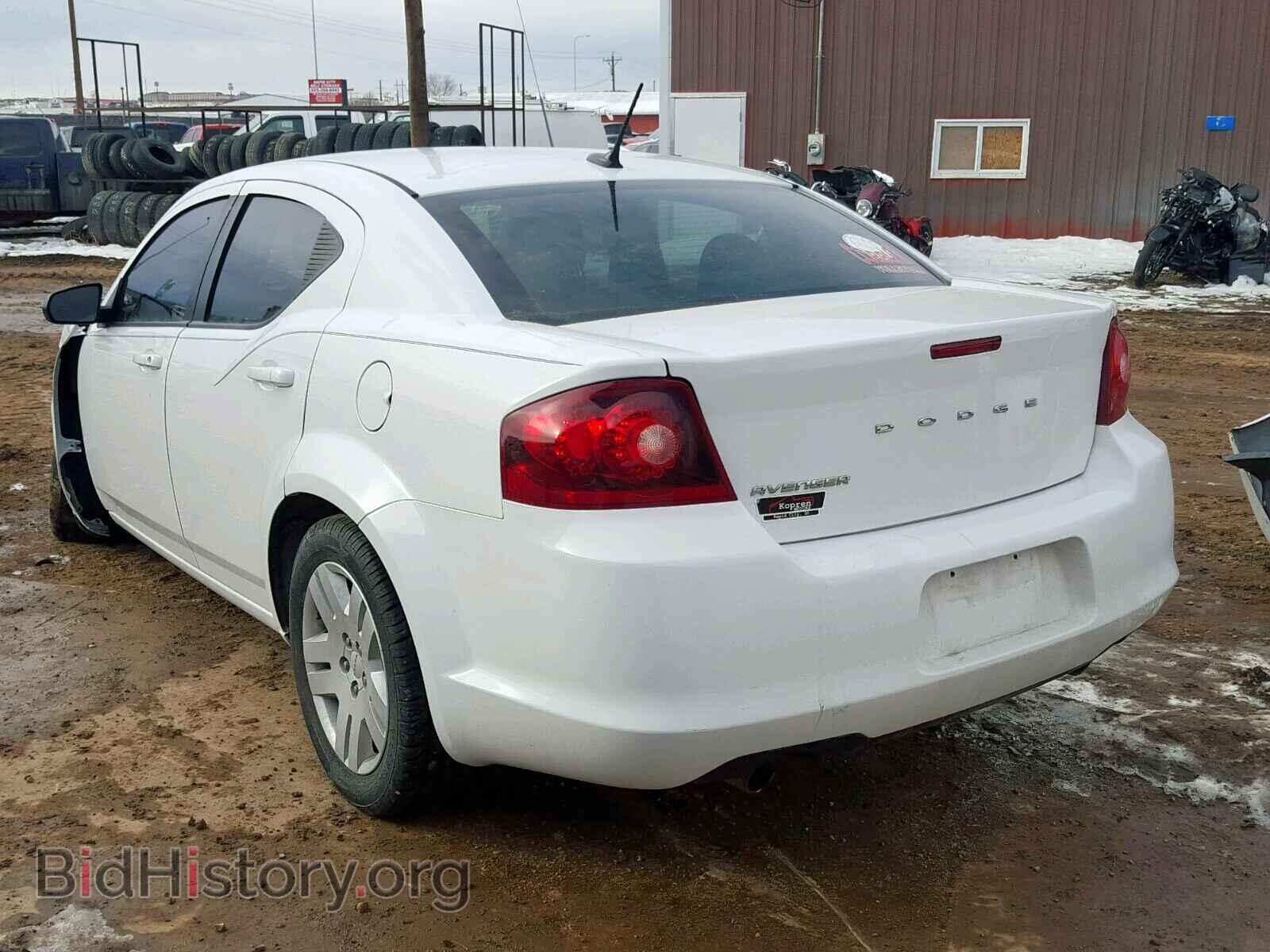 2013 DODGE AVENGER - VIN: 1C3CDZAGXDN747698 - Фото 3