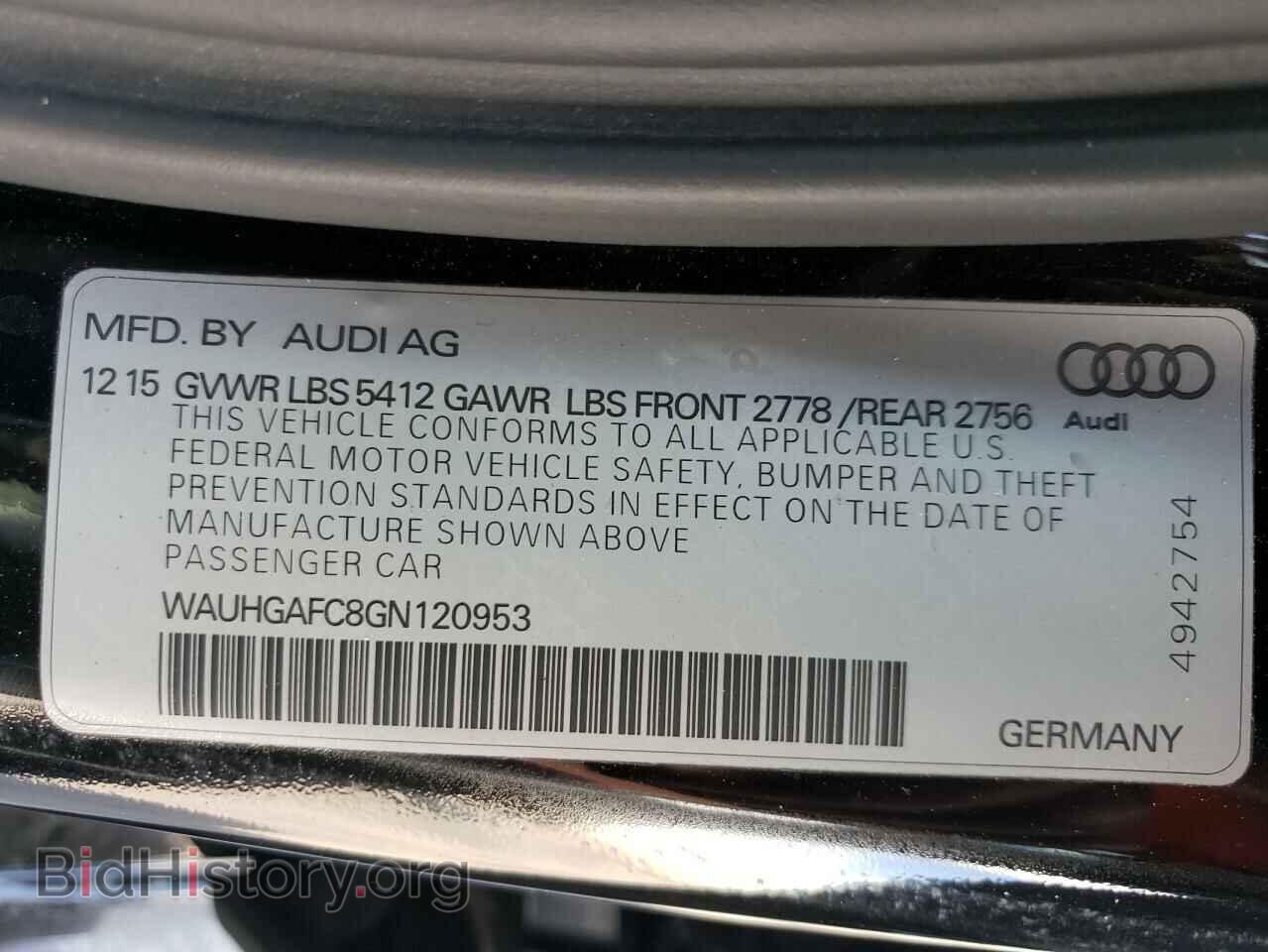 2016 AUDI A6 - VIN: WAUHGAFC8GN120953 - Фото 13