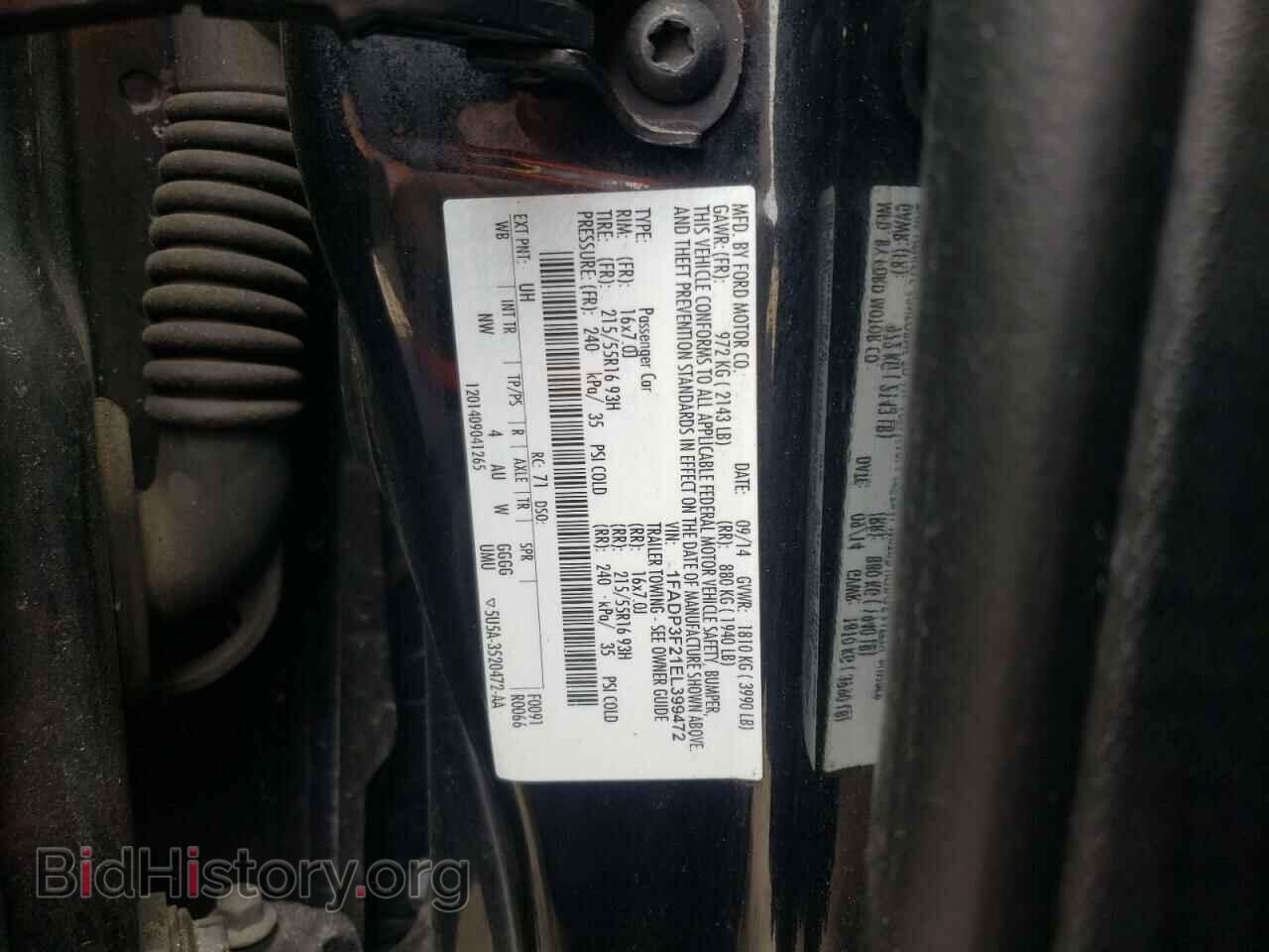 2014 FORD FOCUS - VIN: 1FADP3F21EL399472 - Photo 10