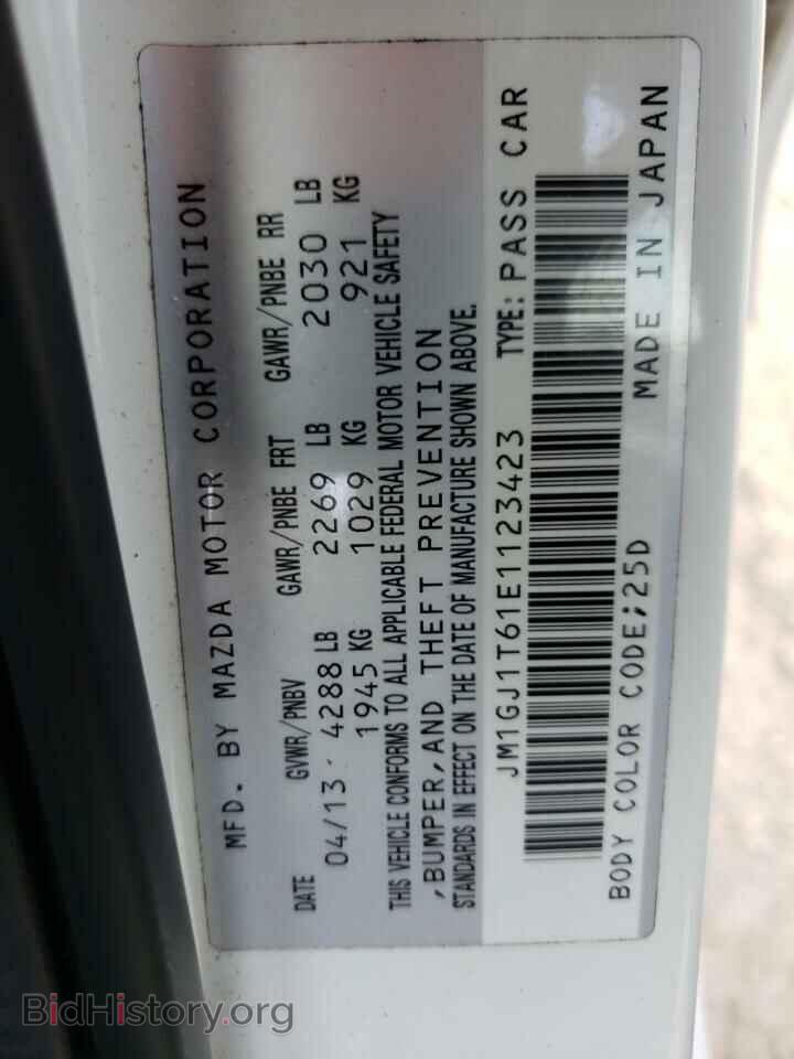 2014 MAZDA 6 - VIN: JM1GJ1T61E1123423 - Фото 10