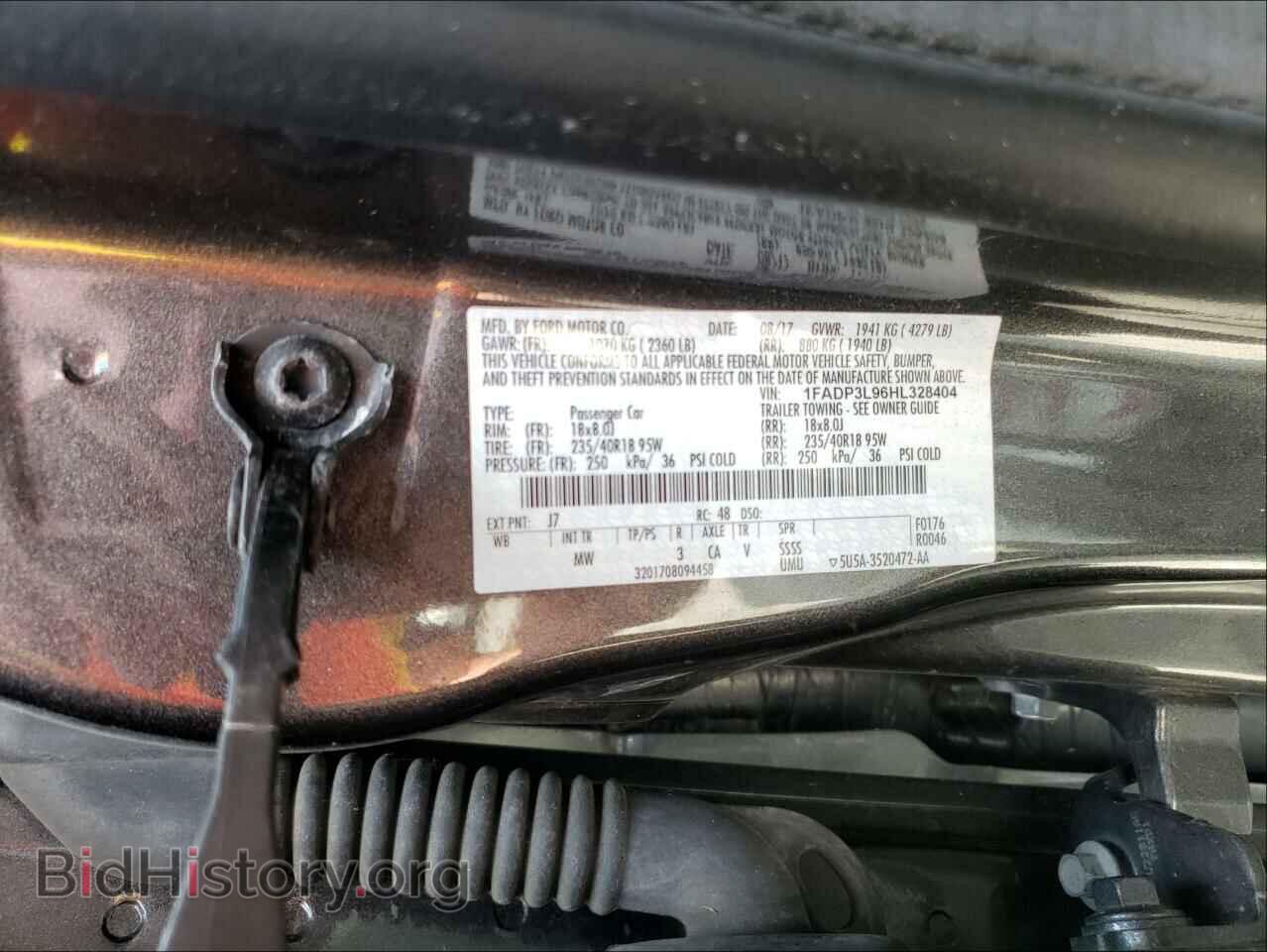 2017 FORD FOCUS - VIN: 1FADP3L96HL328404 - Фото 10