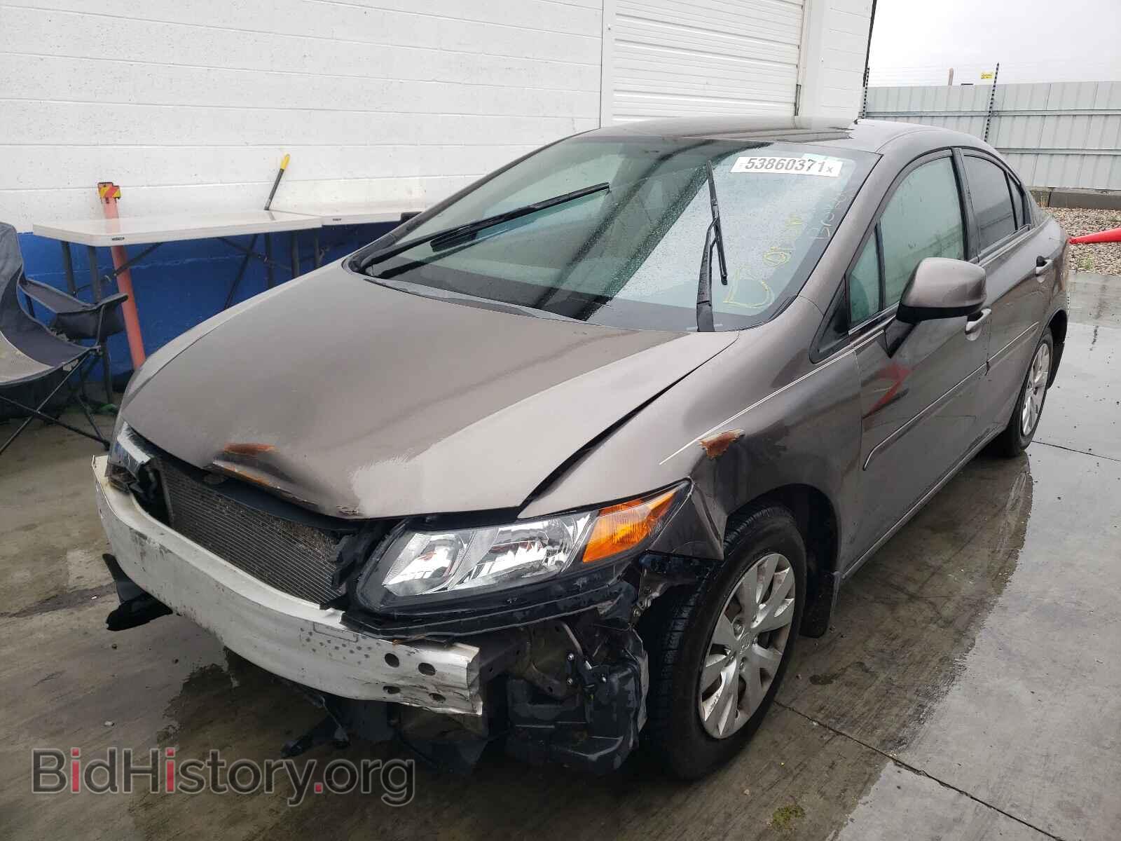 2012 HONDA CIVIC - VIN: 2HGFB2F57CH584532 - Фото 2