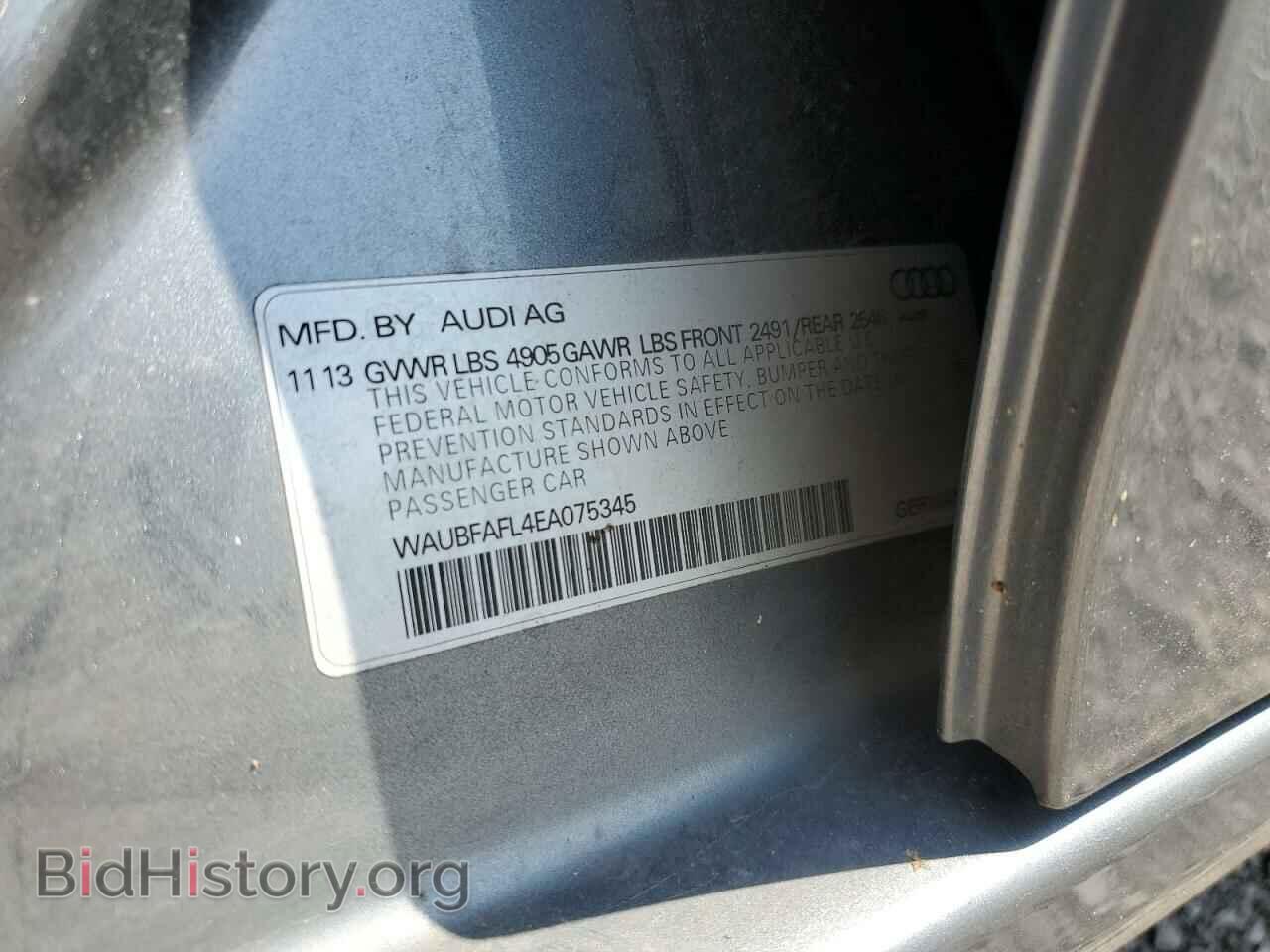 2014 AUDI A4 - VIN: WAUBFAFL4EA075345 - Фото 12