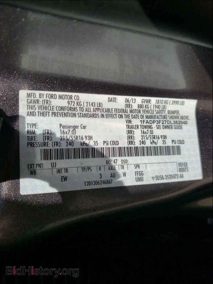 2013 FORD FOCUS - VIN: 1FADP3F27DL382948 - Photo 10