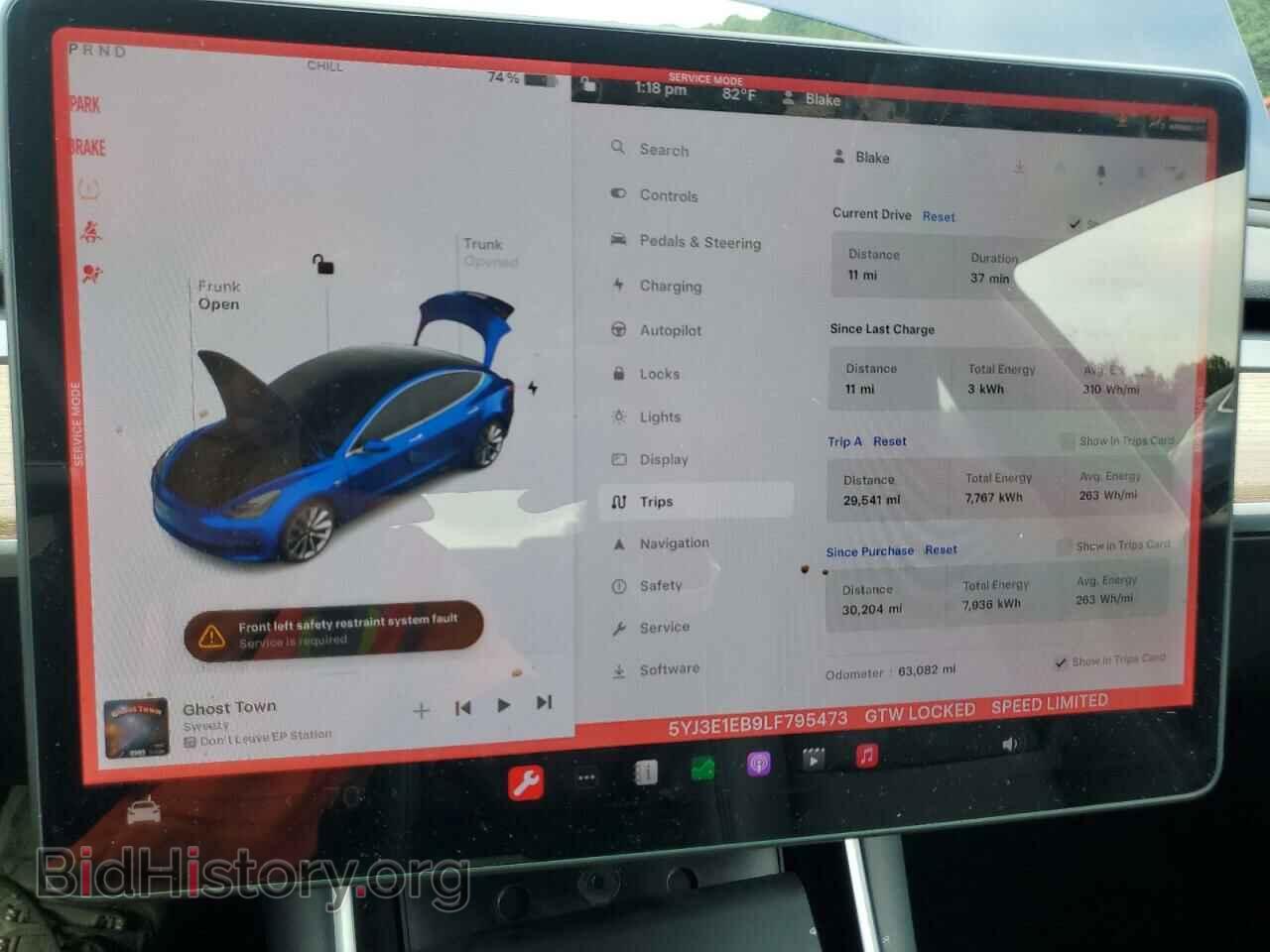 2020 TESLA MODEL 3 - VIN: 5YJ3E1EB9LF795473 - Фото 9