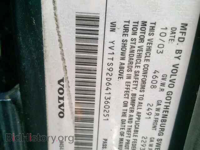 2004 VOLVO S80 - VIN: YV1TS92D641360251 - Photo 10