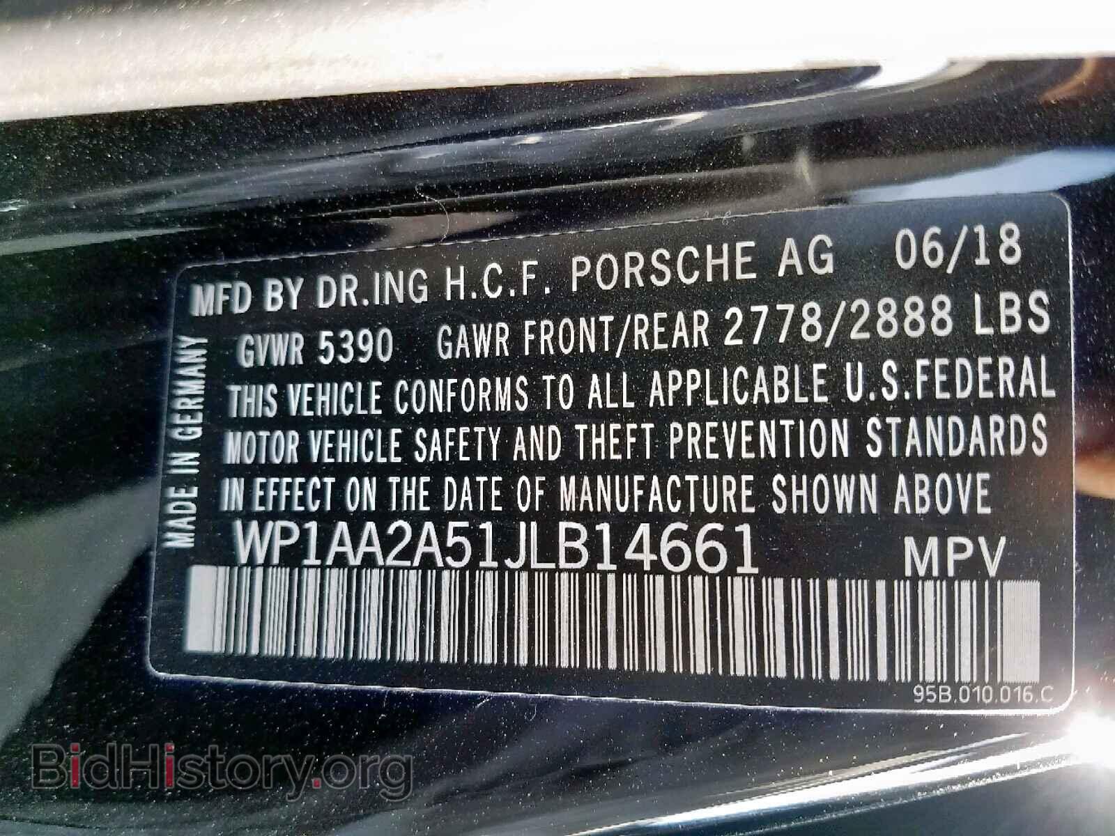 2018 PORSCHE MACAN - VIN: WP1AA2A51JLB14661 - Photo 10