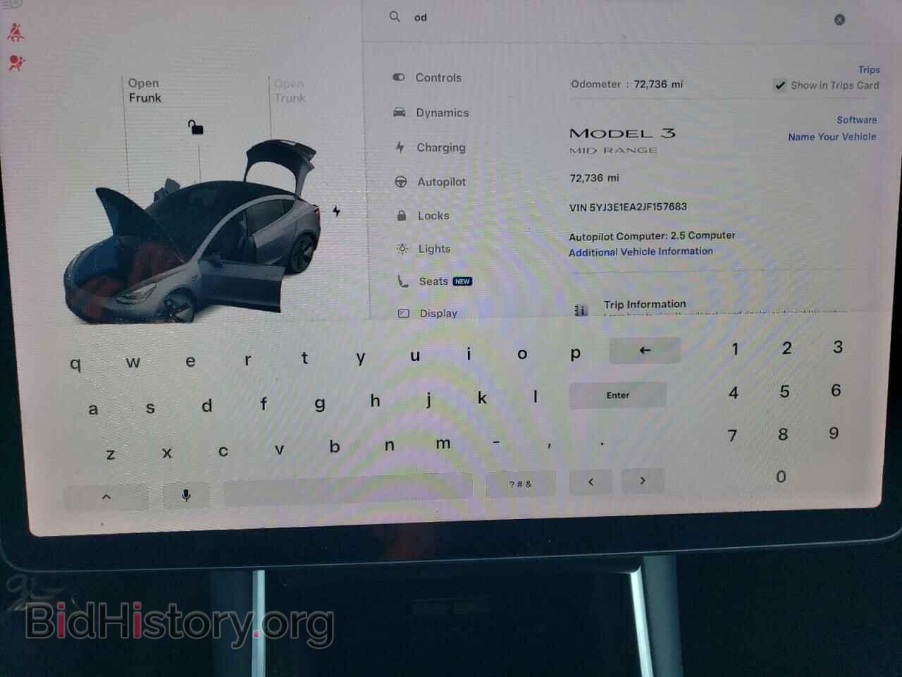 2018 TESLA MODEL 3 - VIN: 5YJ3E1EA2JF157683 - Фото 9