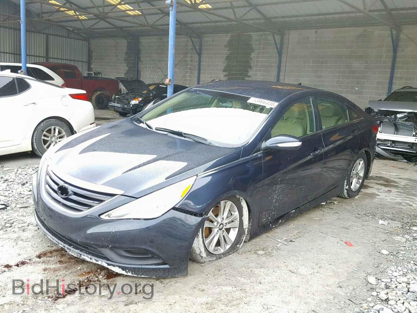 2014 HYUNDAI SONATA - VIN: 5NPEB4AC0EH832173 - Фото 2