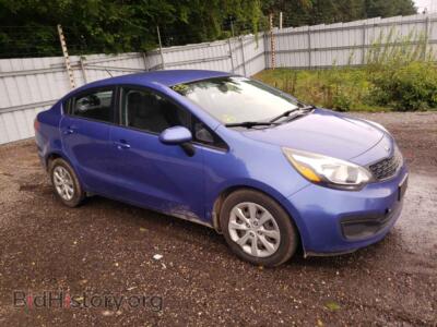 2014 Kia RIO RIO LX, blue — VIN KNADM4A35E6328828, Copart