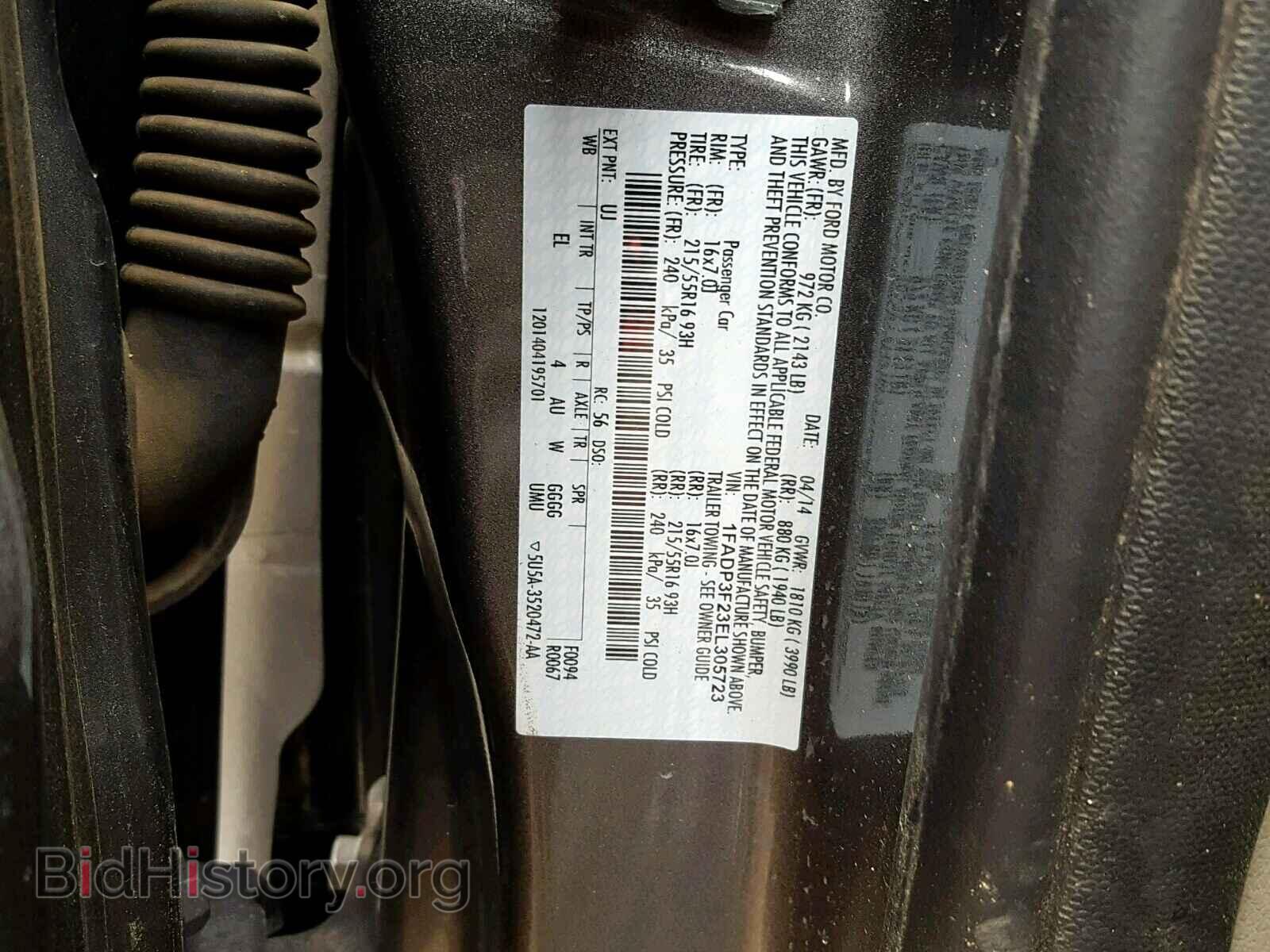 2014 FORD FOCUS - VIN: 1FADP3F23EL305723 - Photo 10
