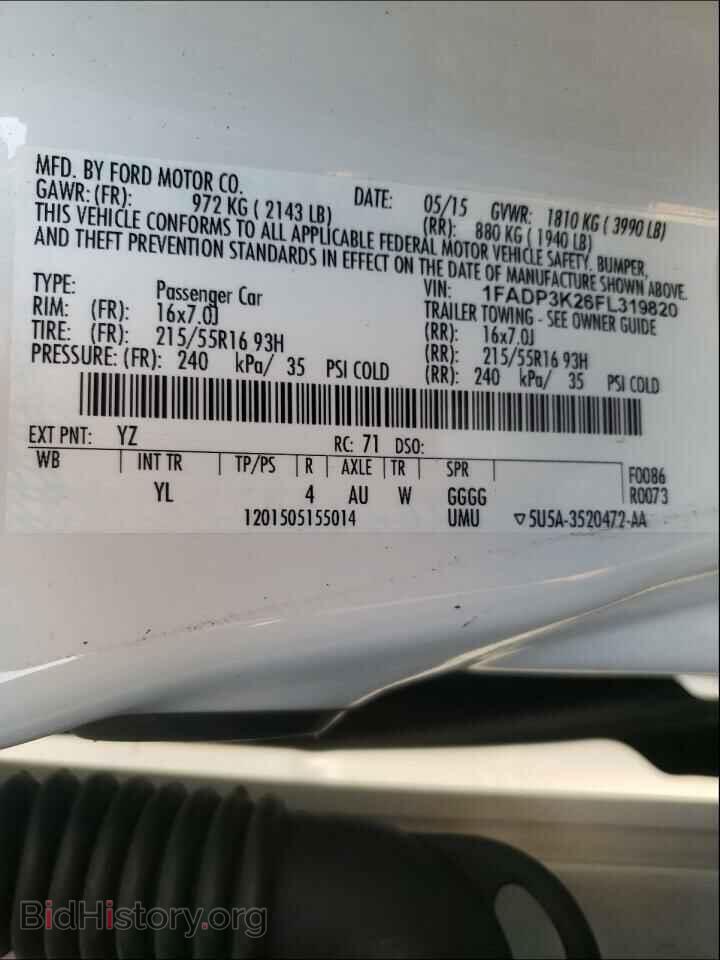2015 FORD FOCUS - VIN: 1FADP3K26FL319820 - Photo 10
