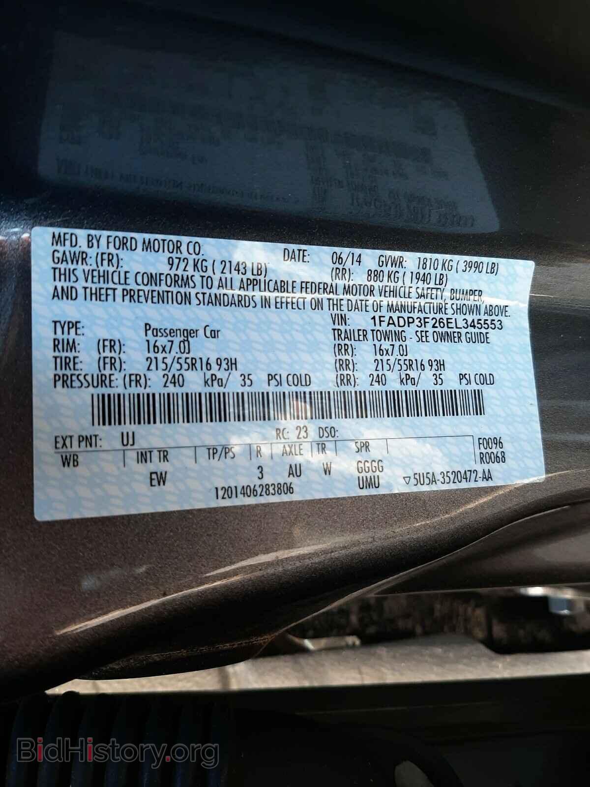 2014 FORD FOCUS - VIN: 1FADP3F26EL345553 - Photo 10