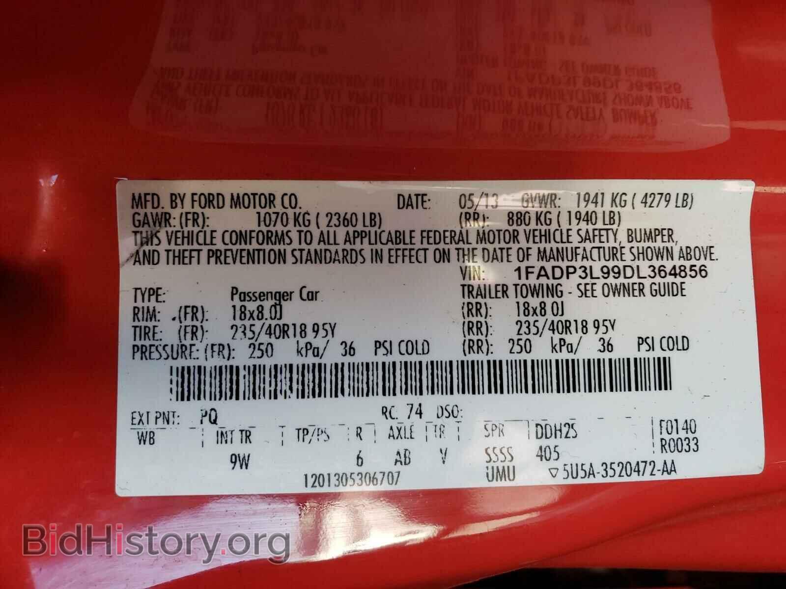 2013 FORD FOCUS - VIN: 1FADP3L99DL364856 - Photo 10