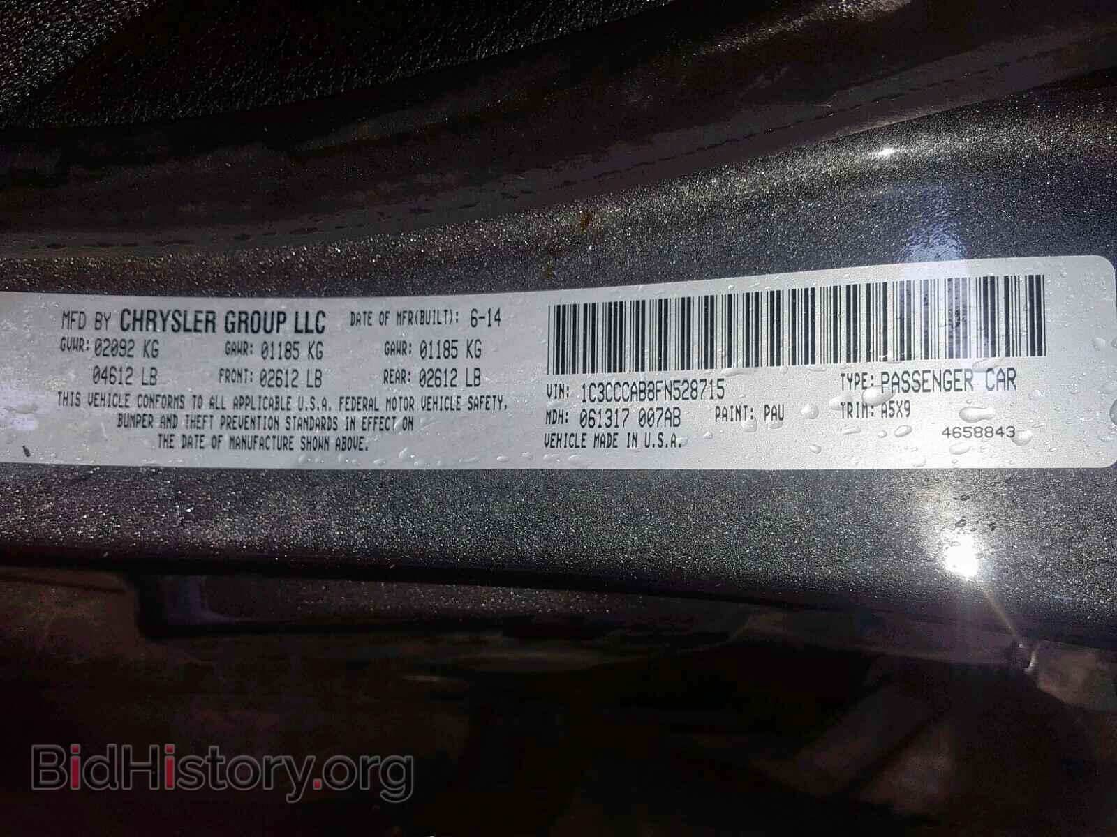 2015 CHRYSLER 200 - VIN: 1C3CCCAB8FN528715 - Photo 10
