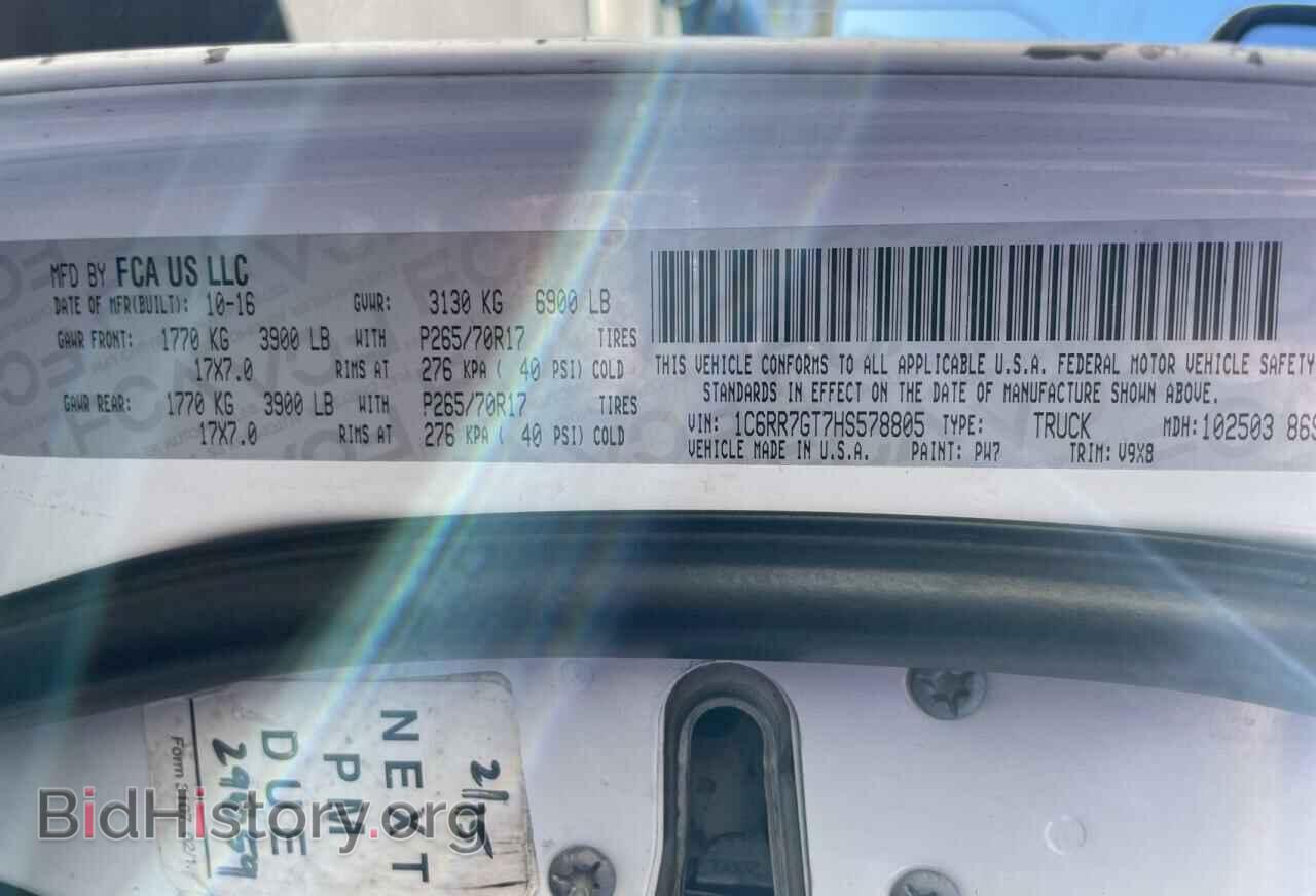 2017 RAM 1500 - VIN: 1C6RR7GT7HS578805 - Photo 10