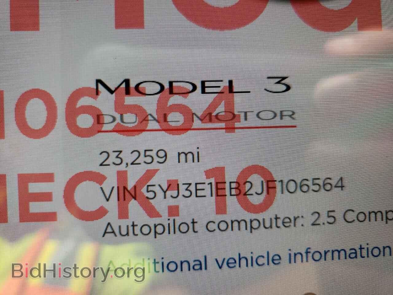 2018 TESLA MODEL 3 - VIN: 5YJ3E1EB2JF106564 - Фото 8