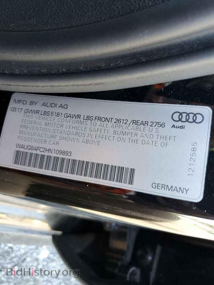 2017 AUDI A6 - VIN: WAUG8AFC2HN109893 - Фото 10