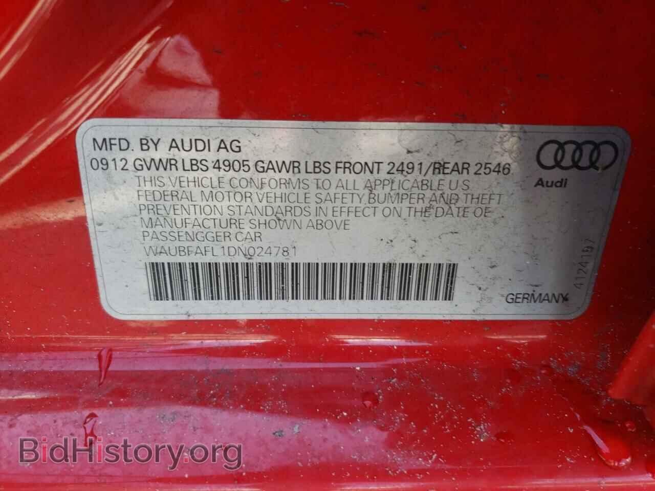 2013 AUDI A4 - VIN: WAUBFAFL1DN024781 - Photo 10