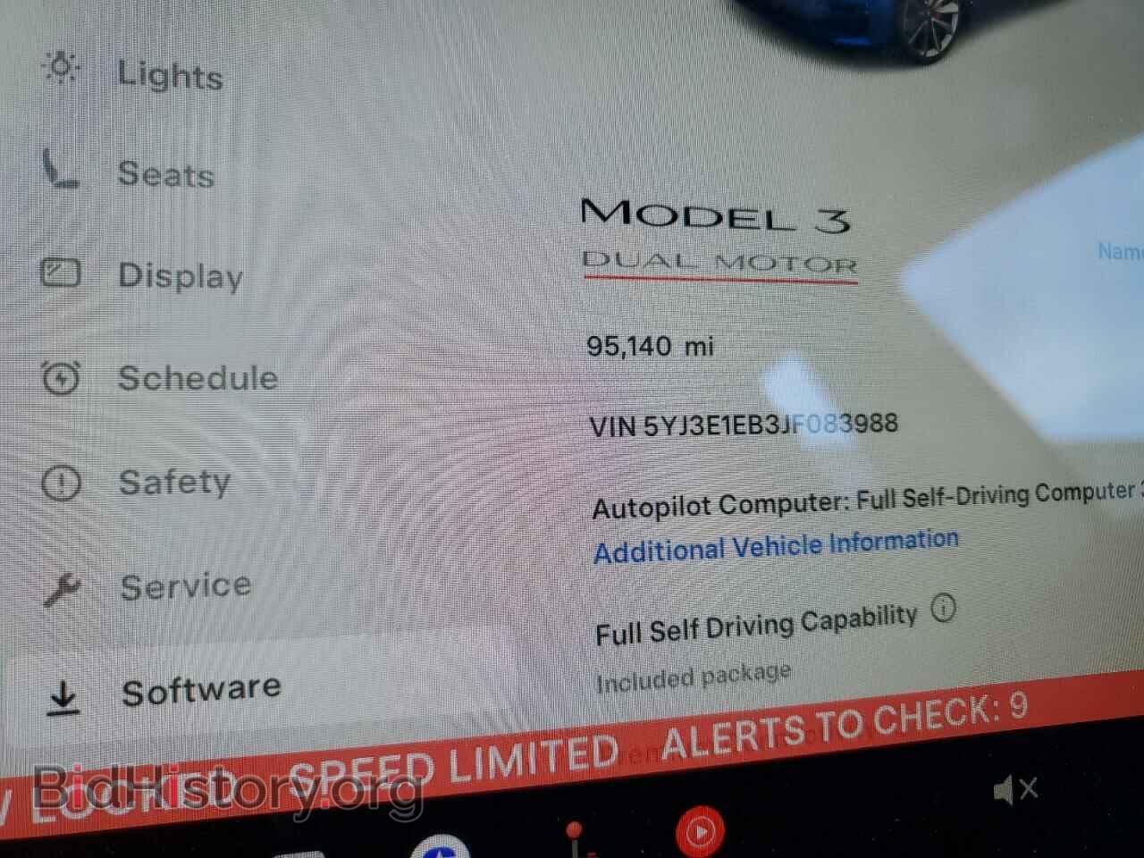 2018 TESLA MODEL 3 - VIN: 5YJ3E1EB3JF083988 - Фото 9