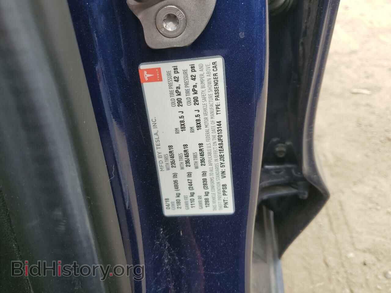 2018 TESLA MODEL 3 - VIN: 5YJ3E1EA9JF013144 - Photo 12